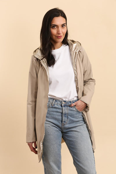 parka légère femme #couleur_beige