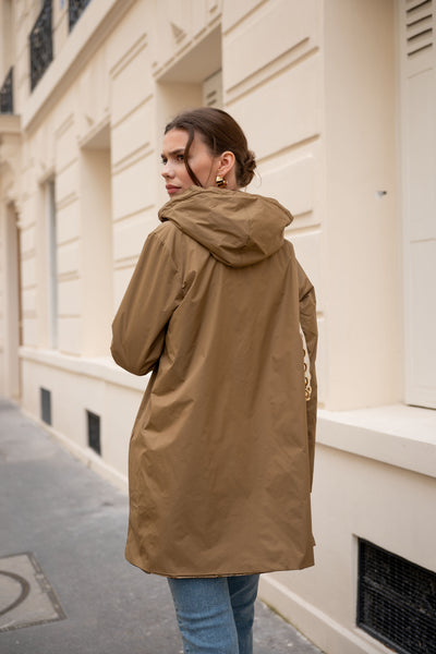 parka légère femme #couleur_camel