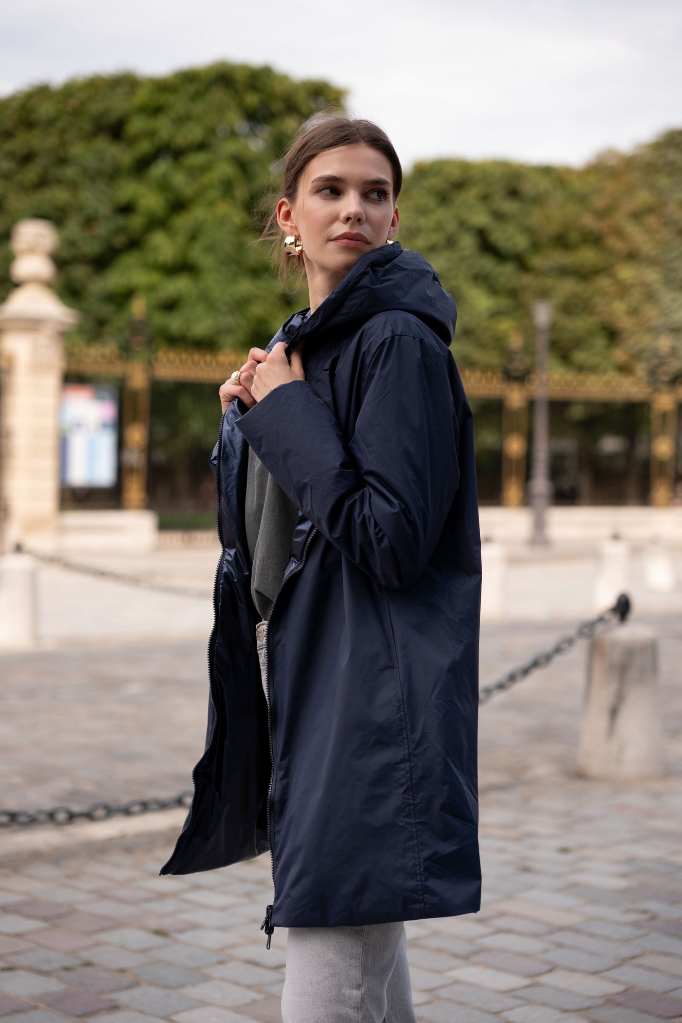 parka légère femme #couleur_marine