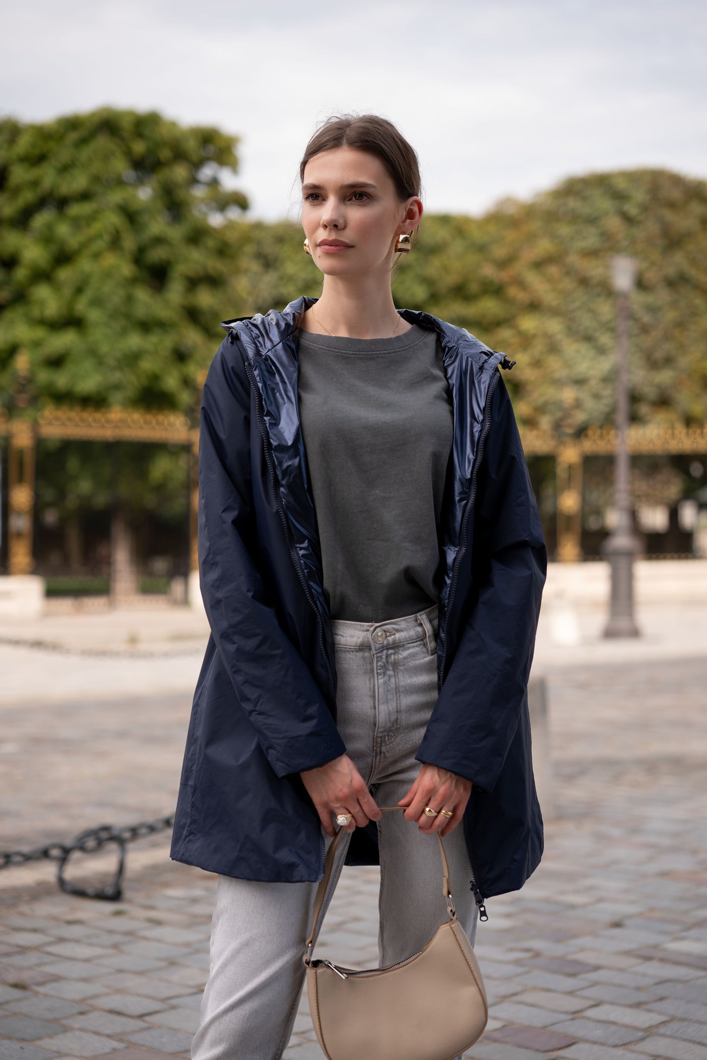 parka légère femme #couleur_marine